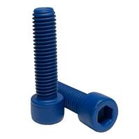 1-1/8"-7 x 4" Socket Head Cap Screw (A574), Coarse, Alloy, Teflon (Xylan) Blue